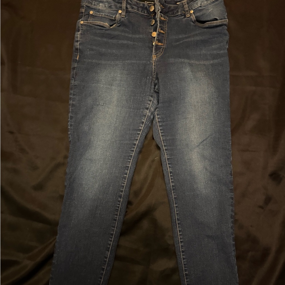 Tahari Blue High Rise Jeans Classic Style